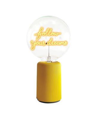 Bulb Follow Your Dreams Amber with Base Table Lamp Portable Pop Nomad
