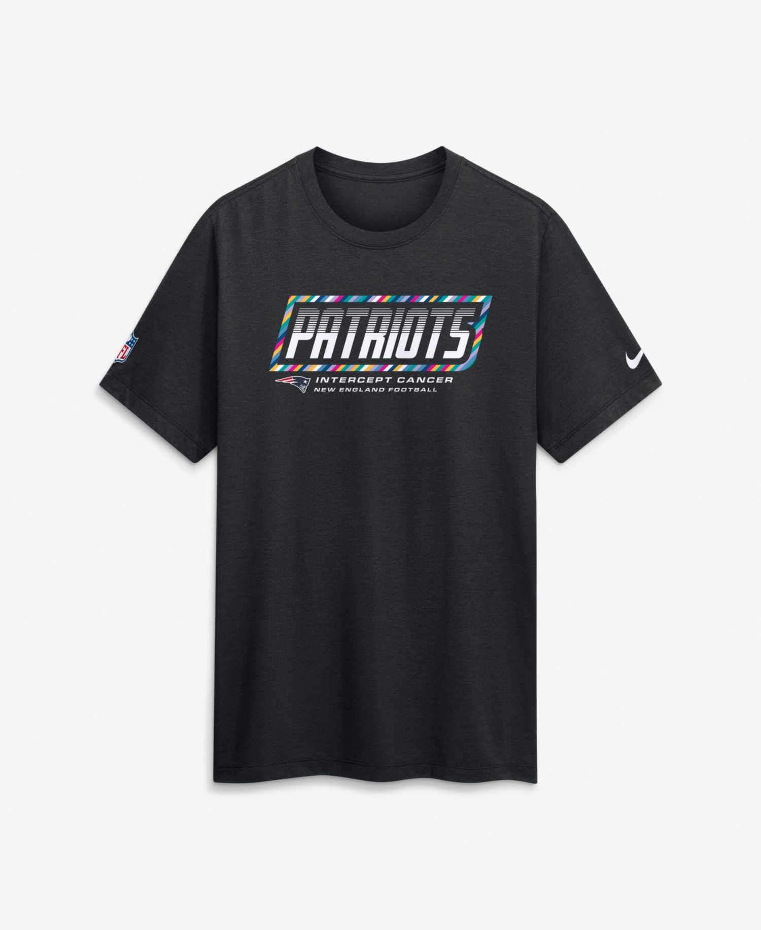 Men's Black New England Patriots 2026 NFL Cruical Catch Sideline Dri-Fit T-Shirt