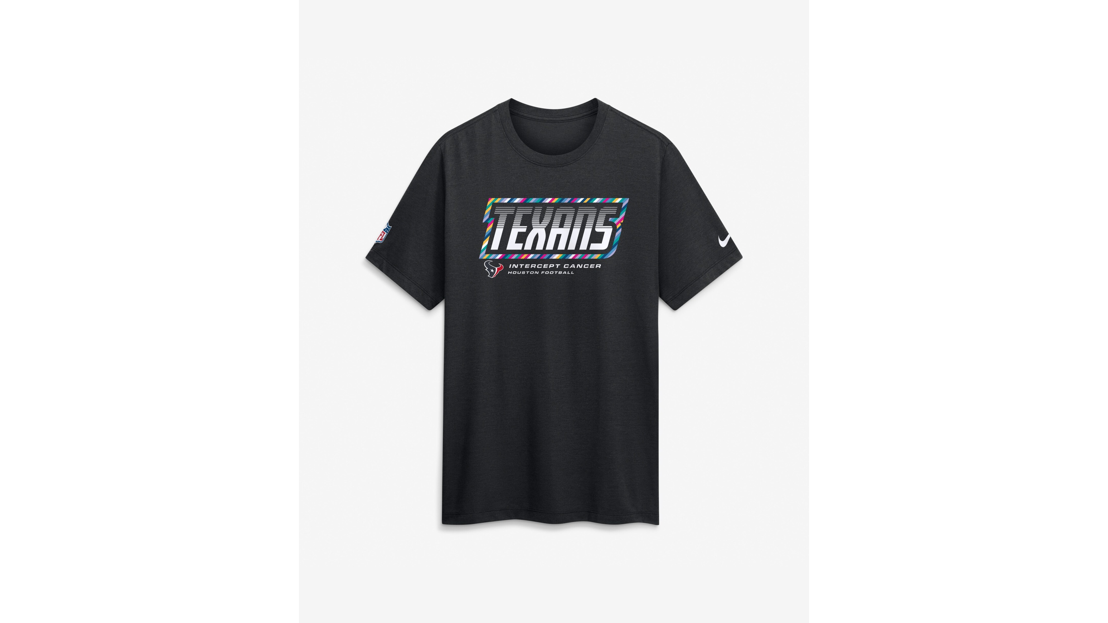 Nike Men's Black Houston Texans 2026 Nfl Cruical Catch Sideline Dri-Fit T-Shirt