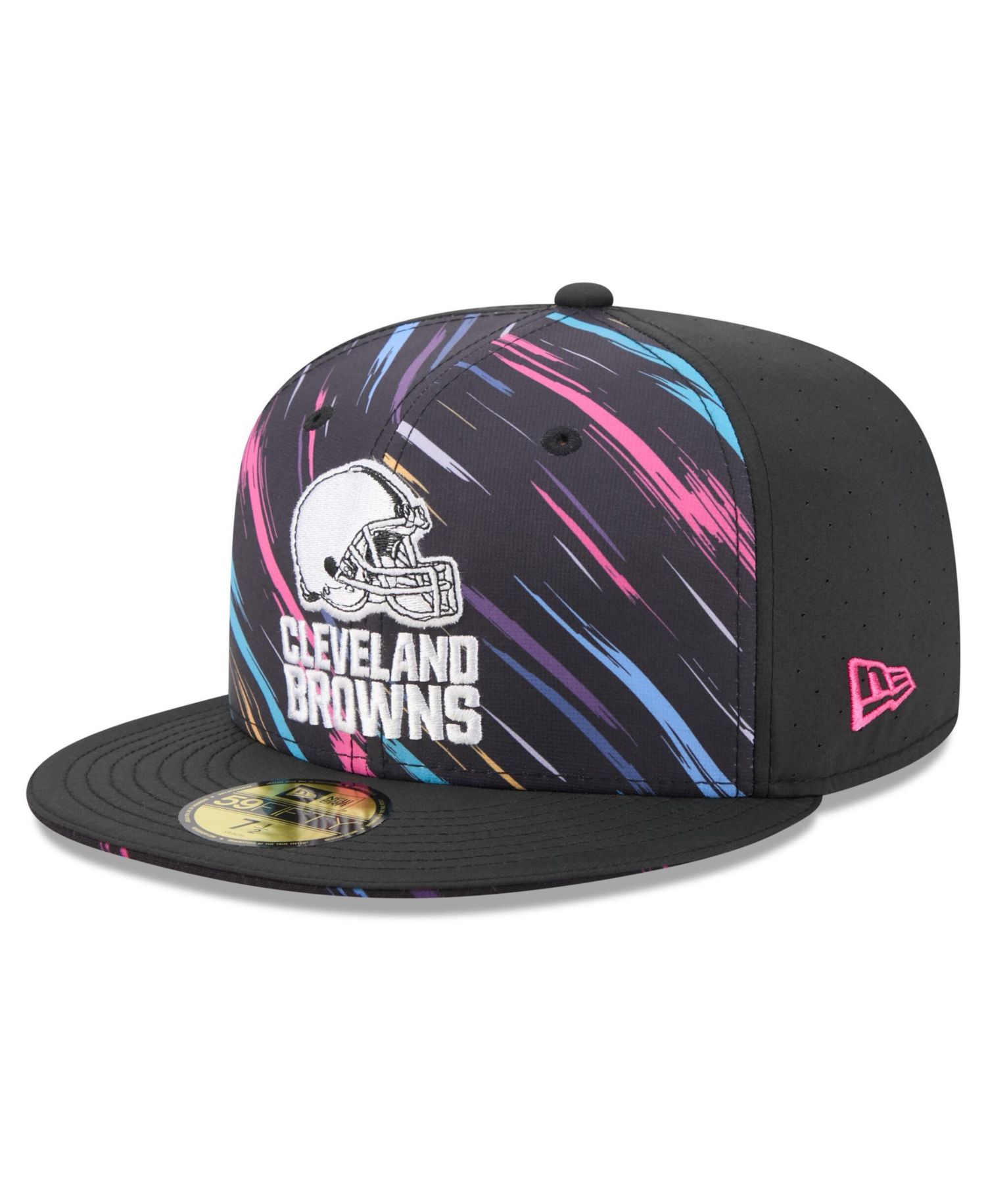 Men's Black Cleveland Browns 2026 NFL Cruical Catch 59FIFTY Fitted Hat