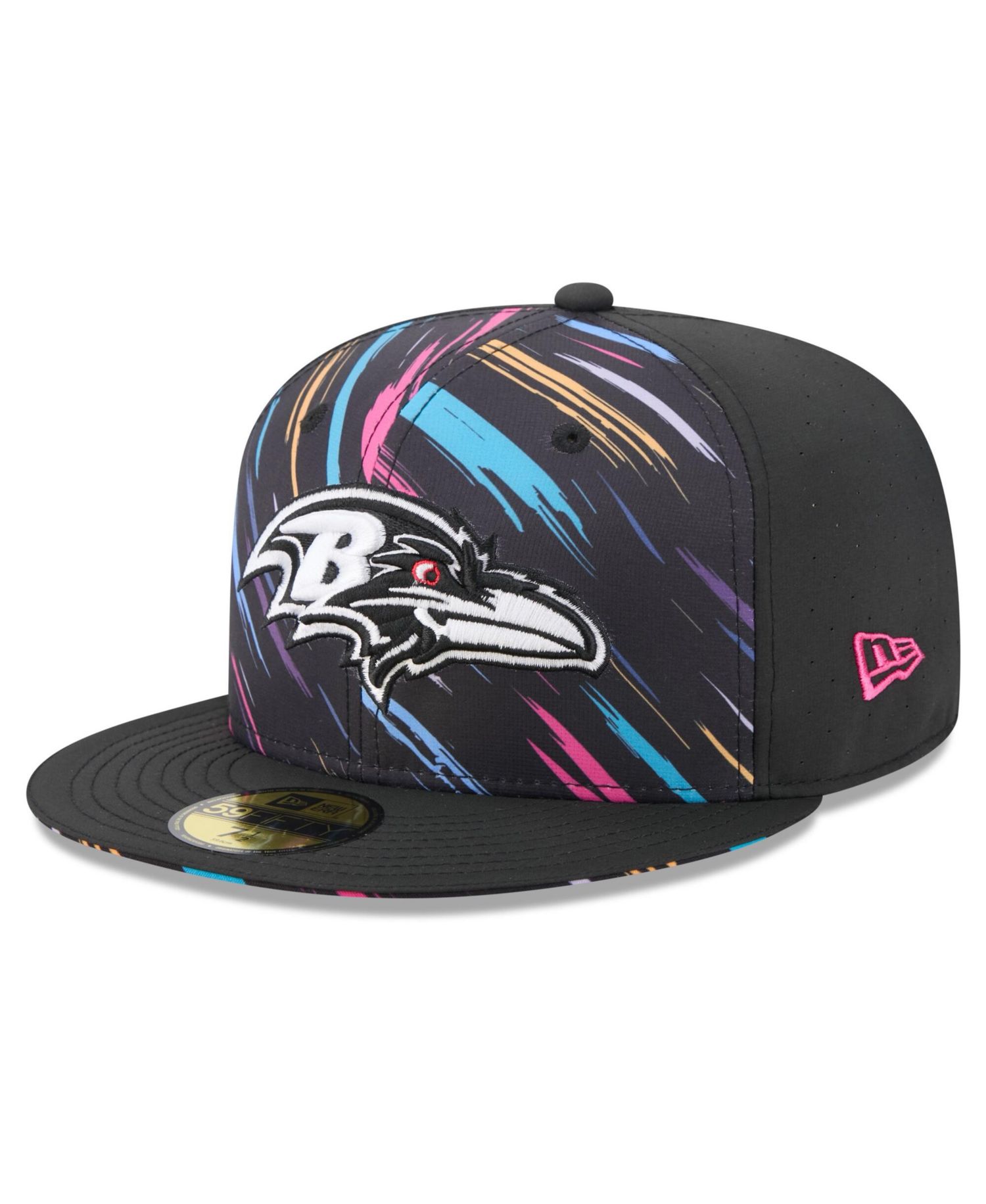 Men's Black Baltimore Ravens 2026 NFL Cruical Catch 59FIFTY Fitted Hat