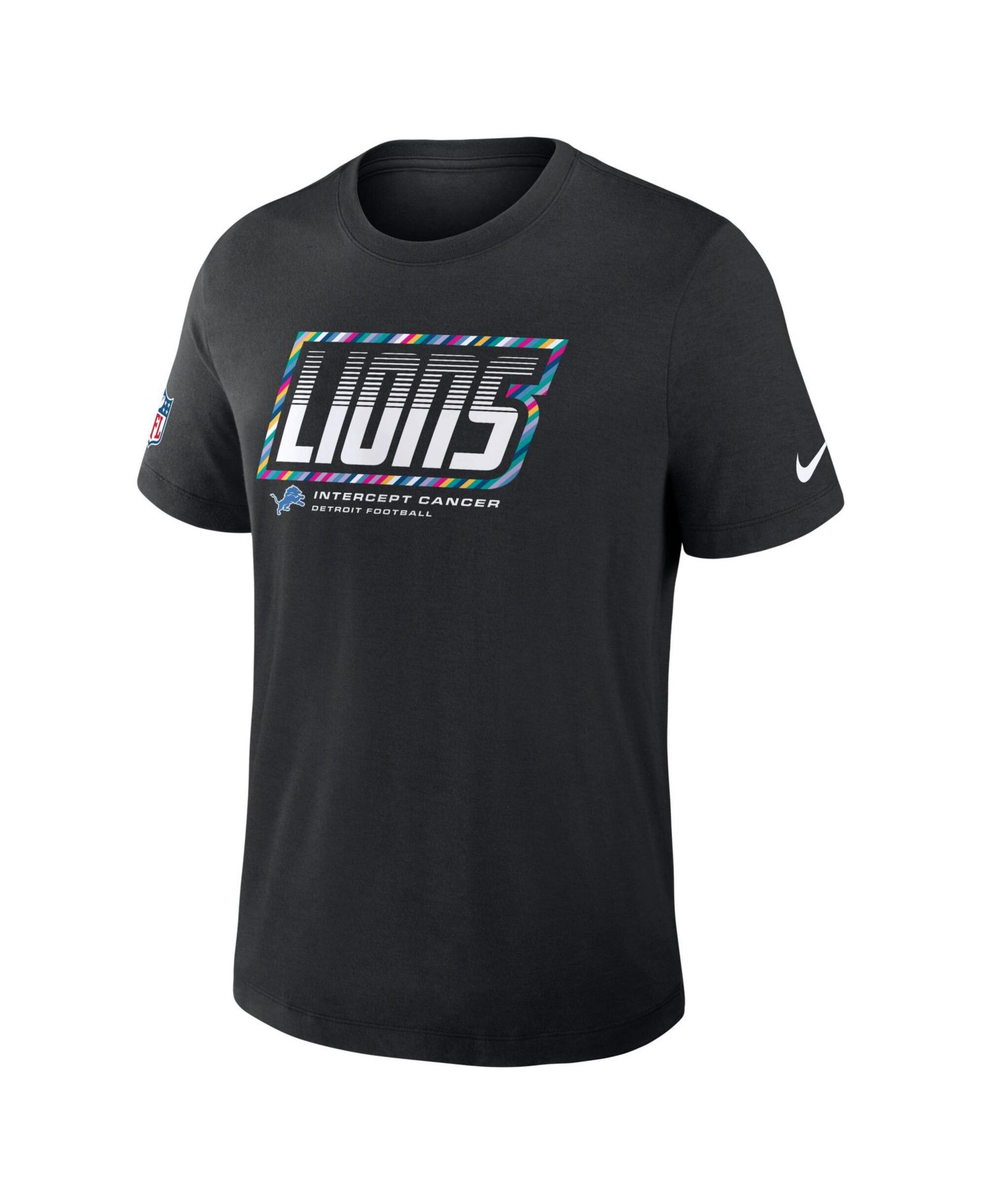 Men's Black Detroit Lions 2026 NFL Cruical Catch Sideline Dri-Fit T-Shirt