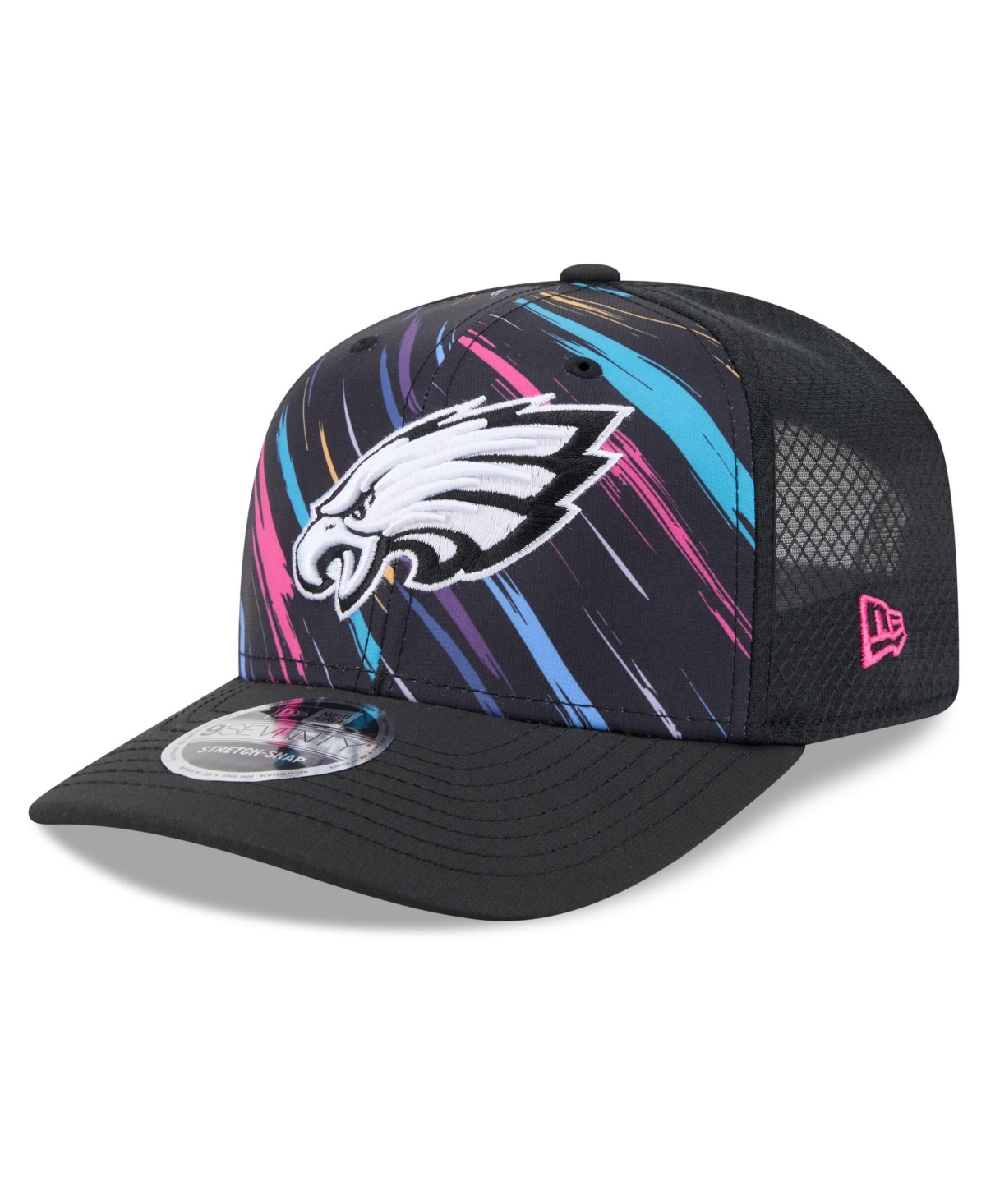 New Era Men's Black Philadelphia Eagles 2026 Nfl Cruical Catch 9SEVENTY Adjustable Trucker Hat