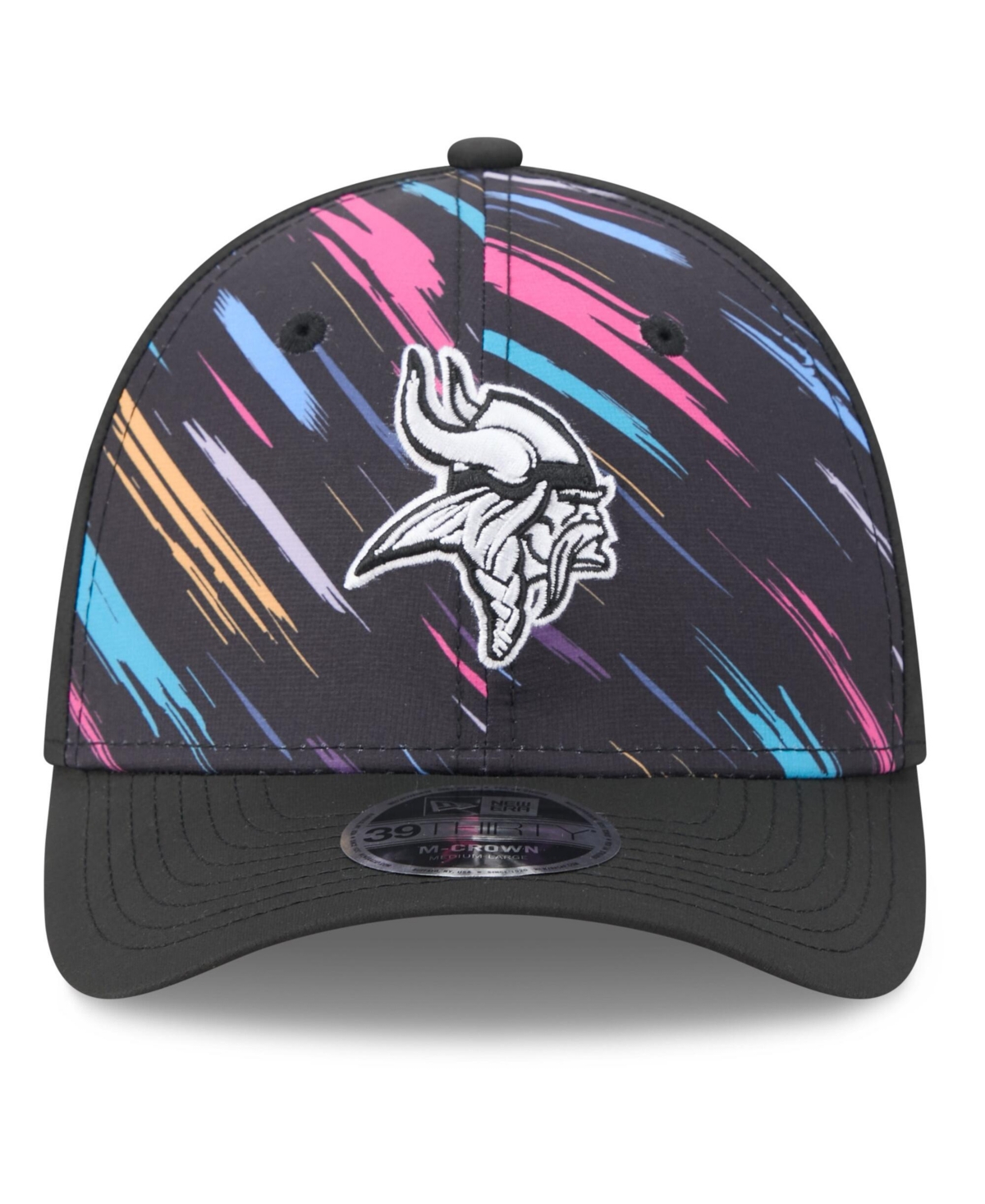 New Era Men's Black Minnesota Vikings 2026 Nfl Cruical Catch 39THIRTY M-Crown Stretch Hat