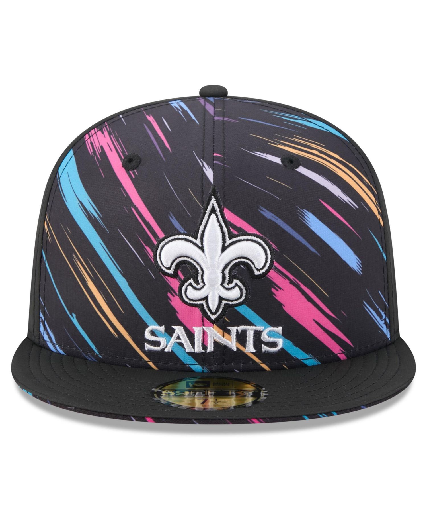 Men's Black New Orleans Saints 2026 NFL Cruical Catch 59FIFTY Fitted Hat
