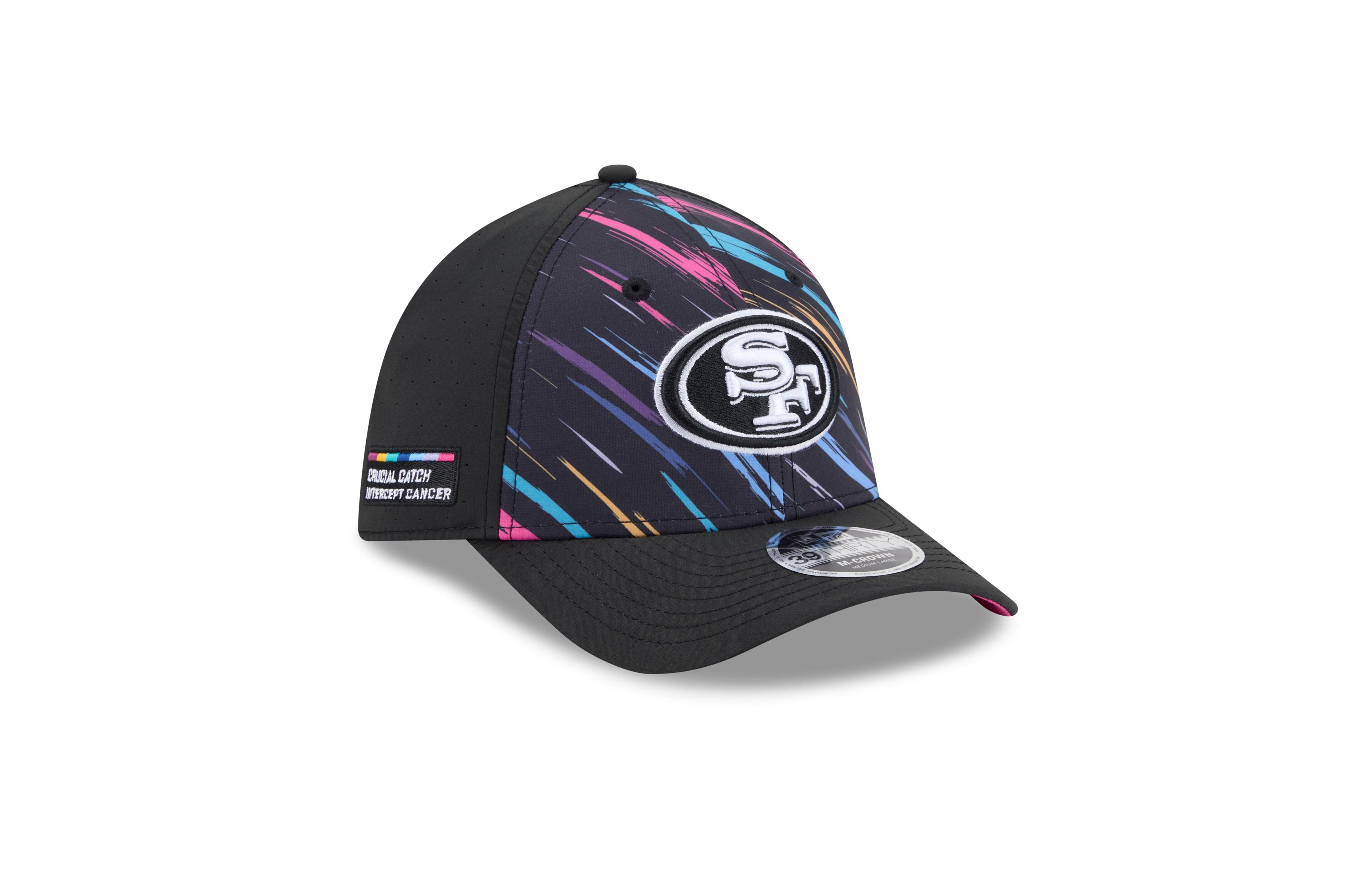New Era Men's Black San Francisco 49ers 2026 Nfl Cruical Catch 39THIRTY M-Crown Stretch Hat