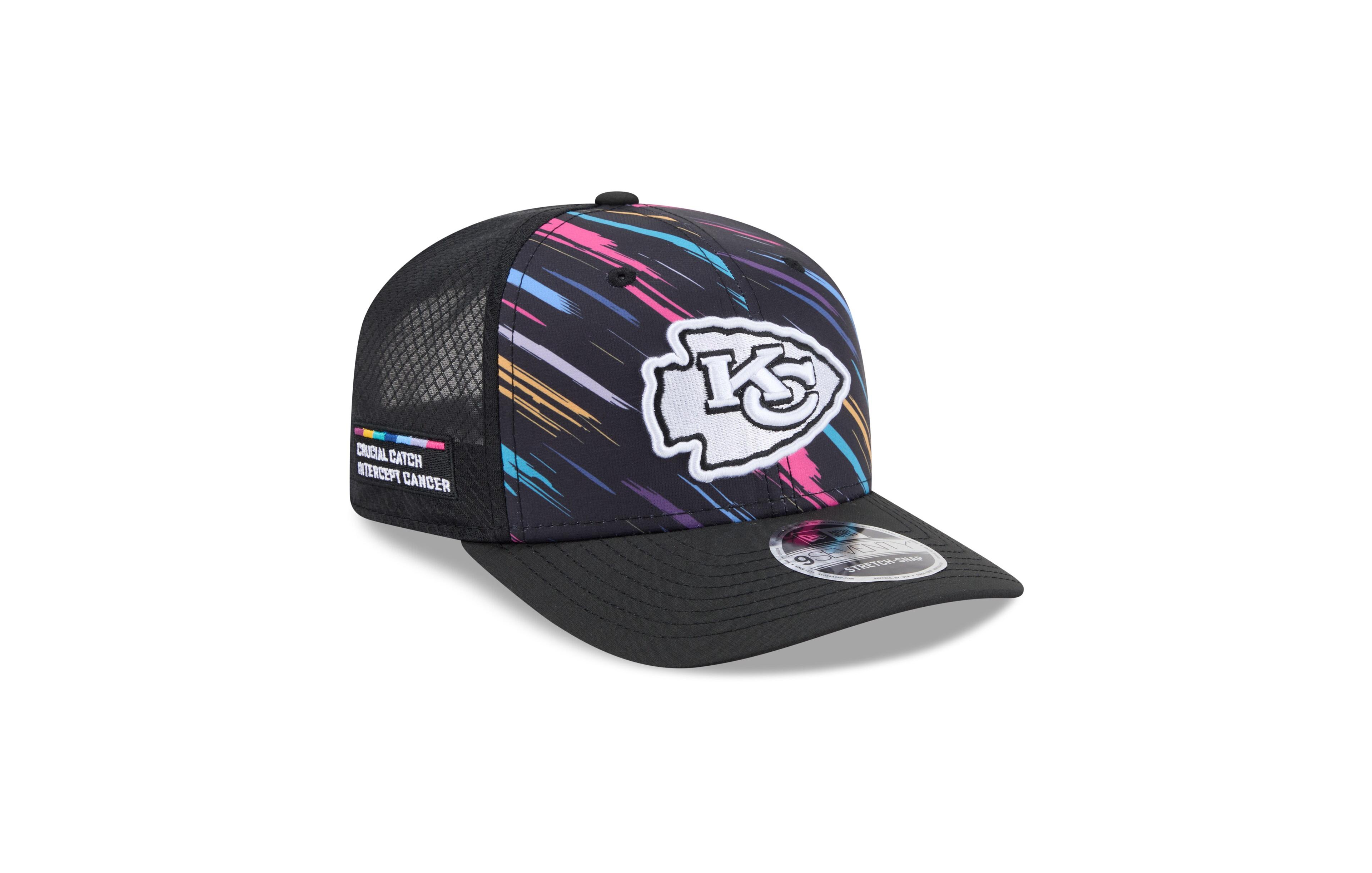 New Era Men's Black Kansas City Chiefs 2026 Nfl Cruical Catch 9SEVENTY Adjustable Trucker Hat