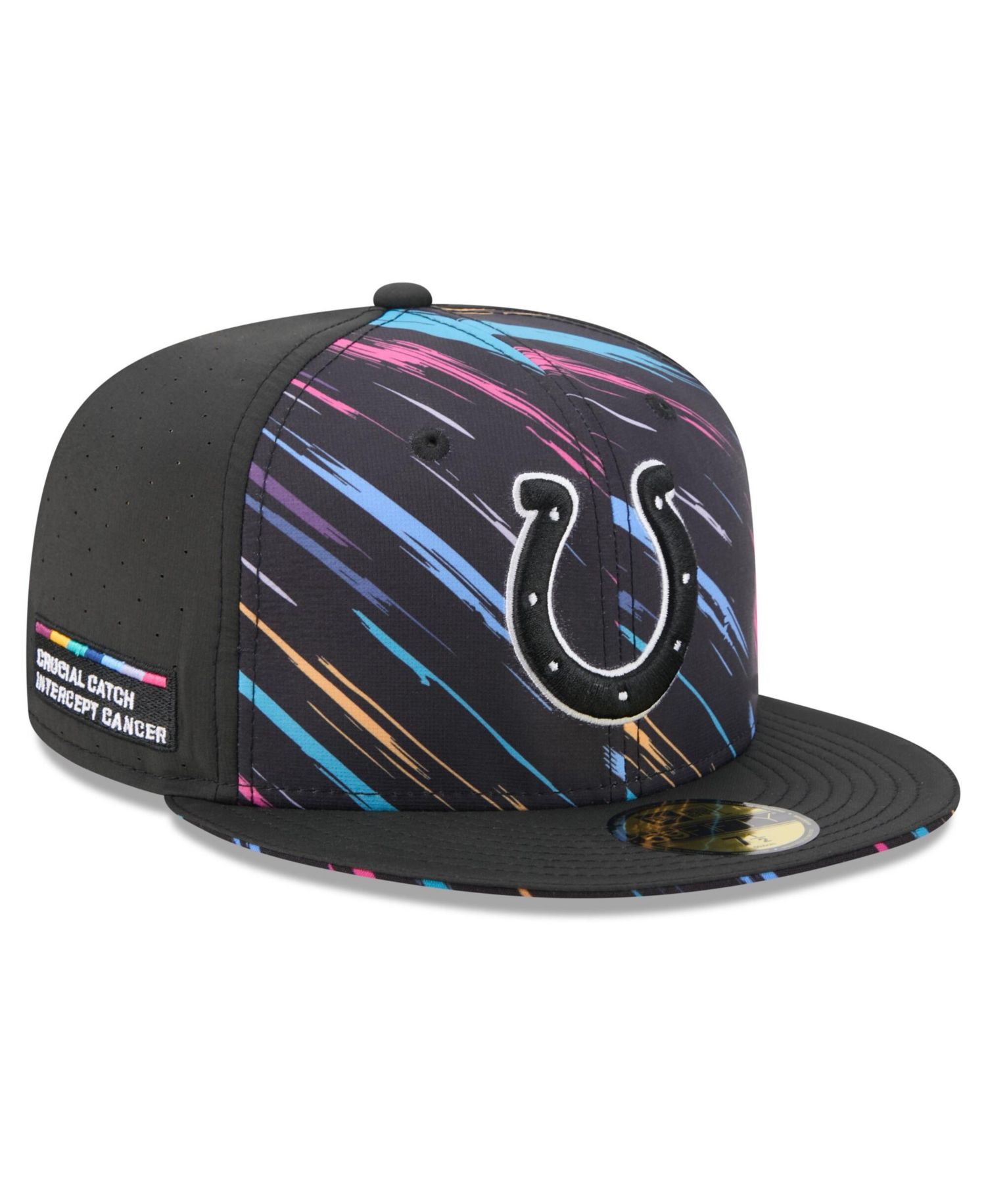Men's Black Indianapolis Colts 2026 NFL Cruical Catch 59FIFTY Fitted Hat