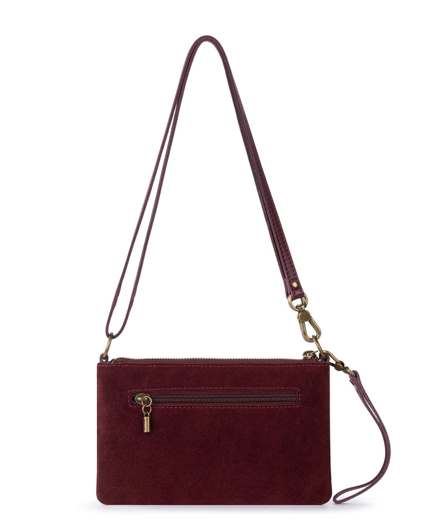 Женский кошелёк The Sak Vita Leather Zip Around Wristlet, цвет: Чёрный вишнёвый — фото 2
