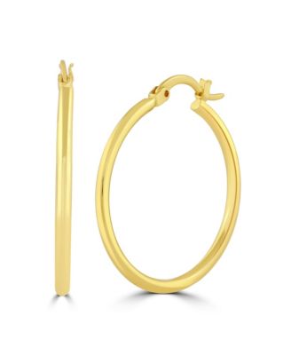 Women's Polished Hinged Hoop Earrings