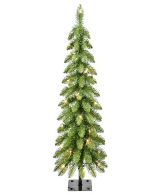 3' Pre-Lit Alpine Pencil Christmas Tree