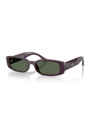 Women's Rectangle Green Lens Sunglasses VO5725SU