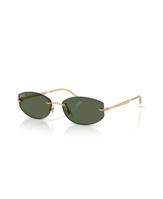 Polarized Rimless Geometric Sunglasses RB3792