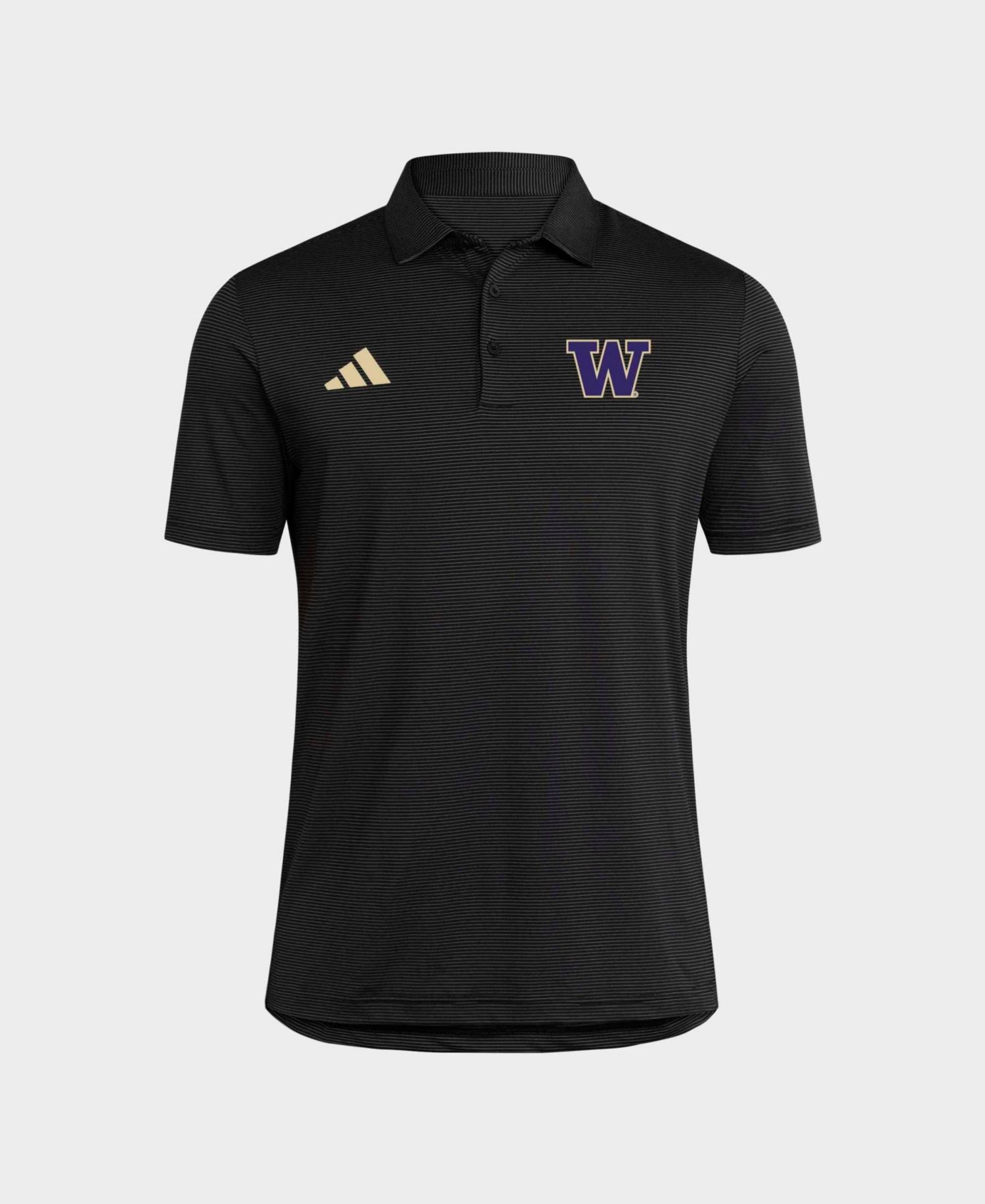 Men's Black Washington Huskies Ultimate 365 Stripe Polo