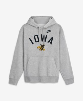 Nike - Men's Heather Gray Iowa Hawkeyes Legacy Arch Club Hoodie Heather Gray