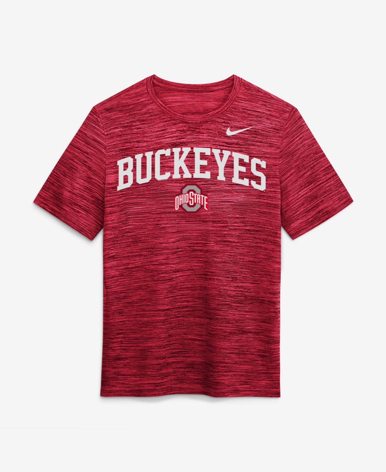 Men's Scarlet Ohio State Buckeyes Primetime Arch Logo Velocity Dri-FIT T-Shirt