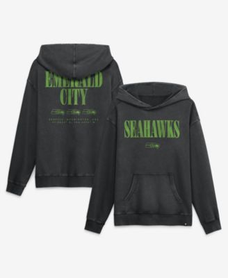Men's Black Seattle Seahawks Relaxed Intense Rivalry French Terry Hoodie