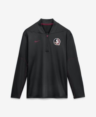 Men's Black Florida State Seminoles 2026 Sideline Midweight Half-Zip Dri-FIT Pullover