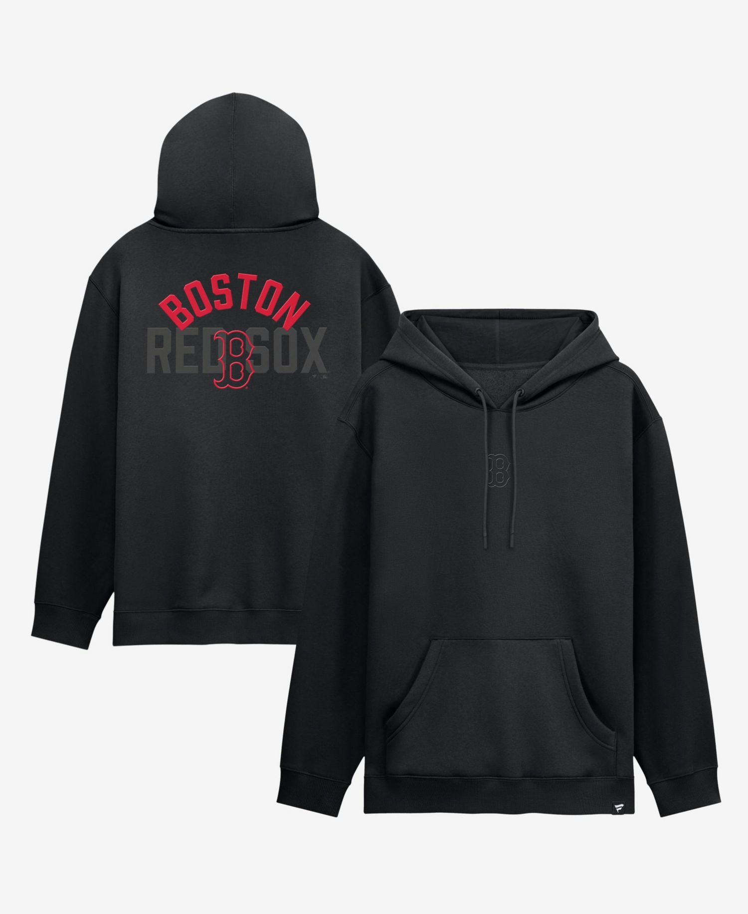 Men's Boston Red Sox Black Out Fleece Hoodie