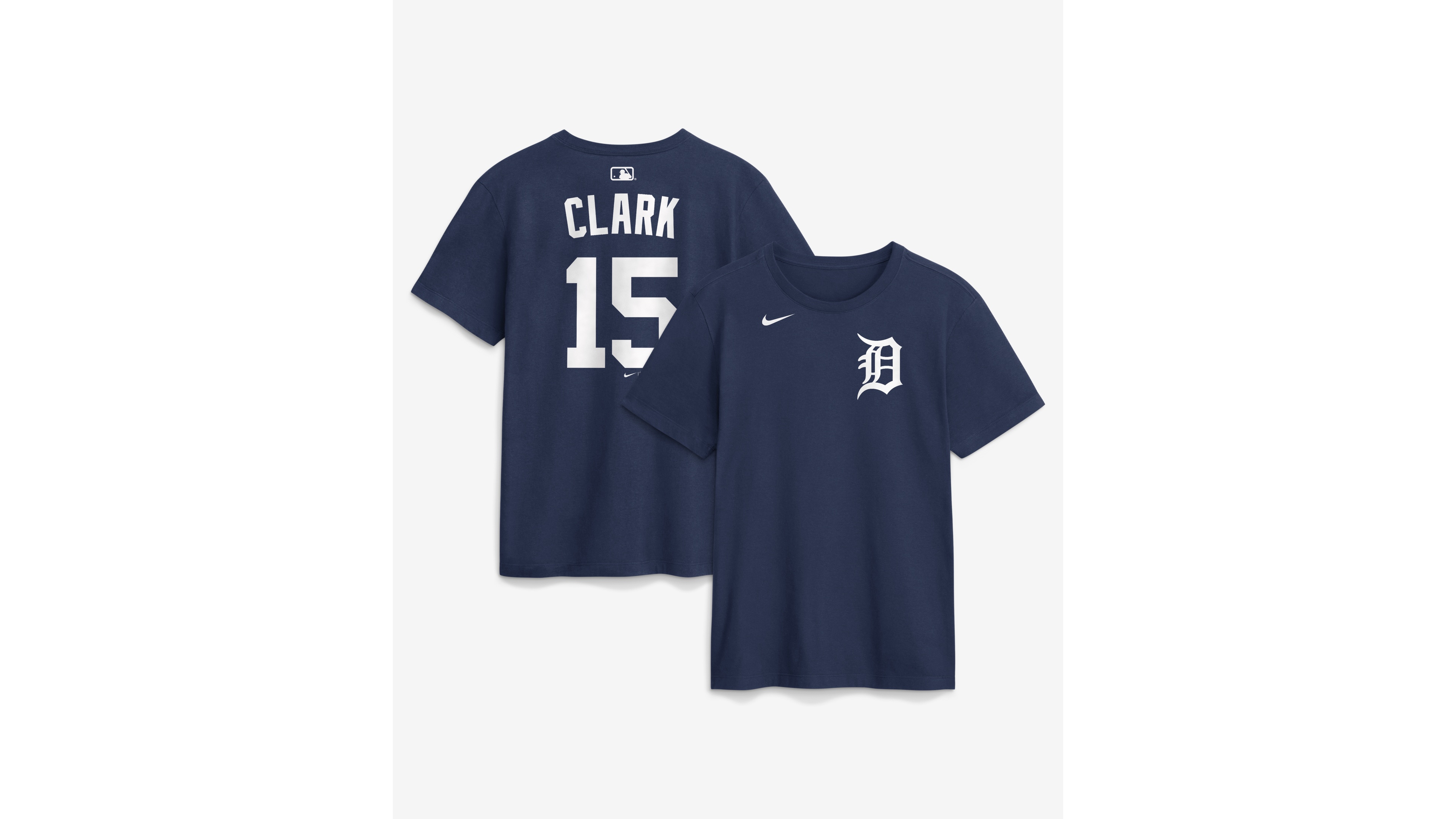 Nike Men's Detroit Tigers Max Clark Name Number Screen-Printed T-Shirt