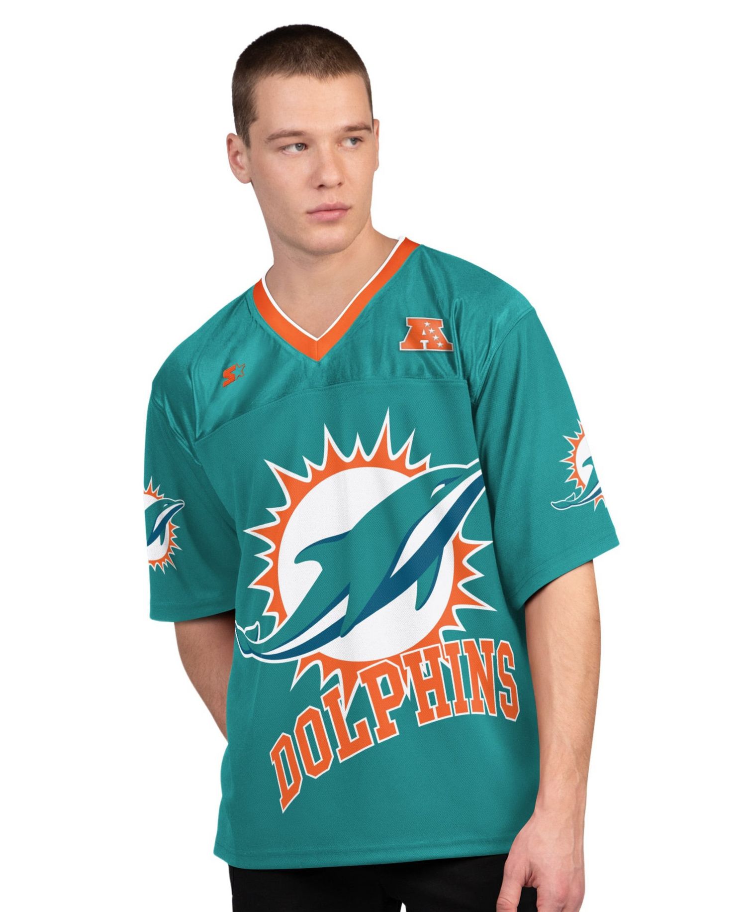 Men's Aqua/White Miami Dolphins Short Sleeve & Long Sleeve T-Shirt Combo Pack