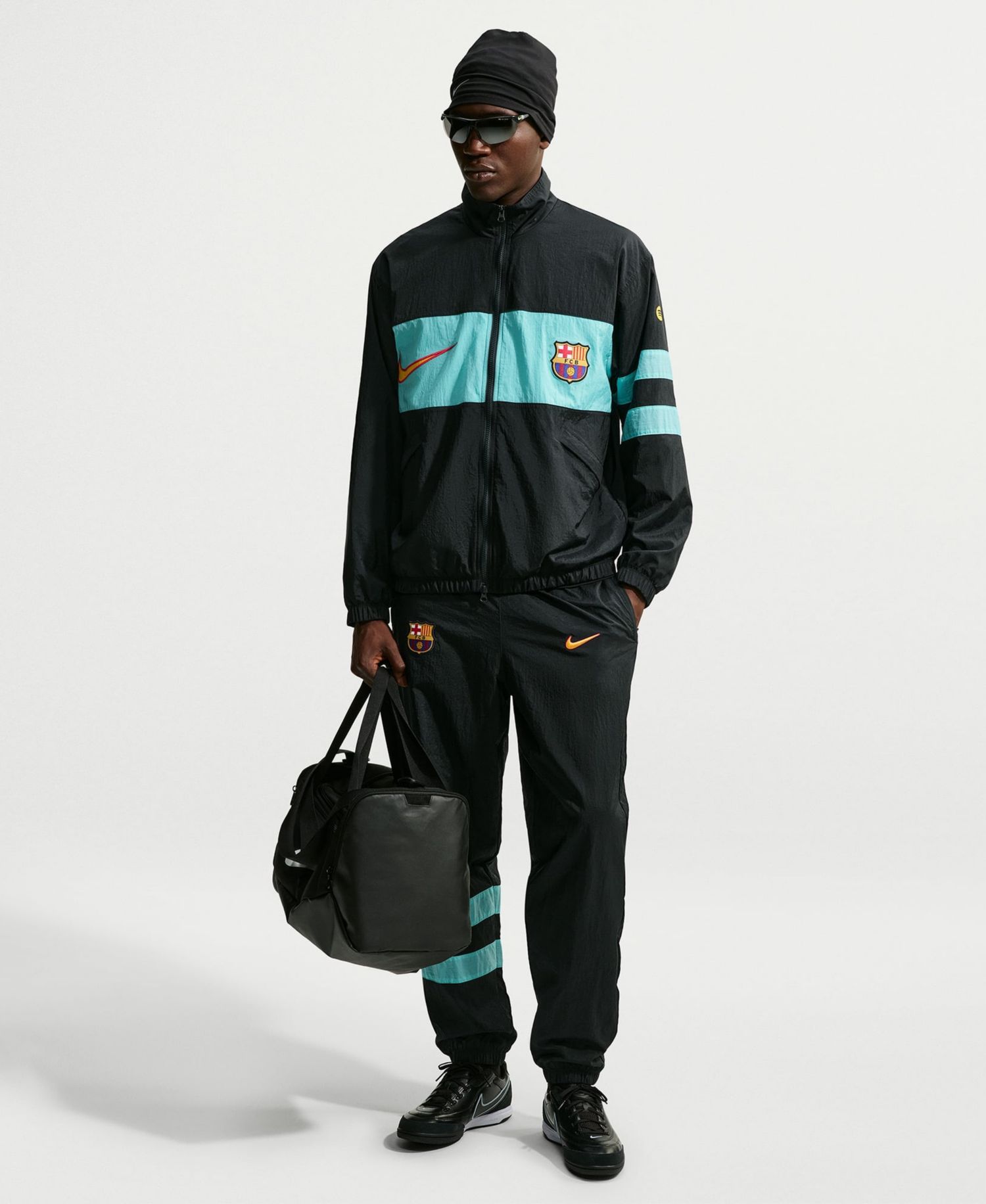 Men's Black Barcelona Third I96 Track Pants