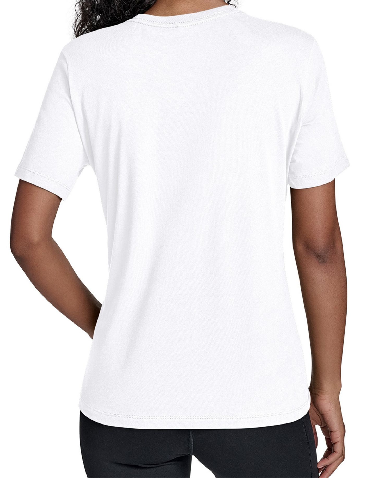 Women's White Los Angeles Dodgers Team Stripe T-Shirt