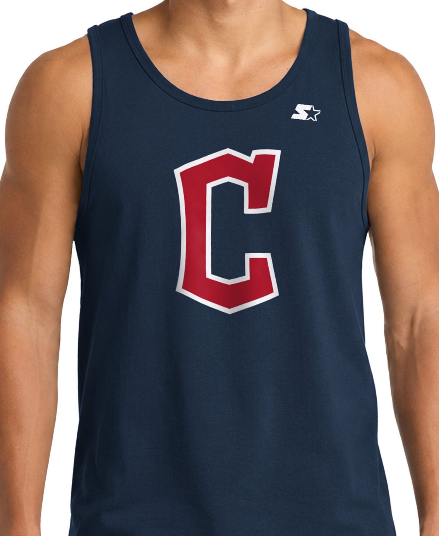 Men's Navy Cleveland Guardians Tank Top