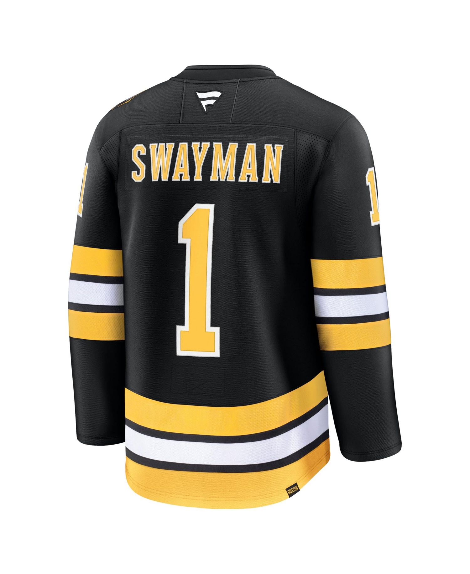 Men's Jeremy Swayman Black Boston Bruins Home Premium Jersey