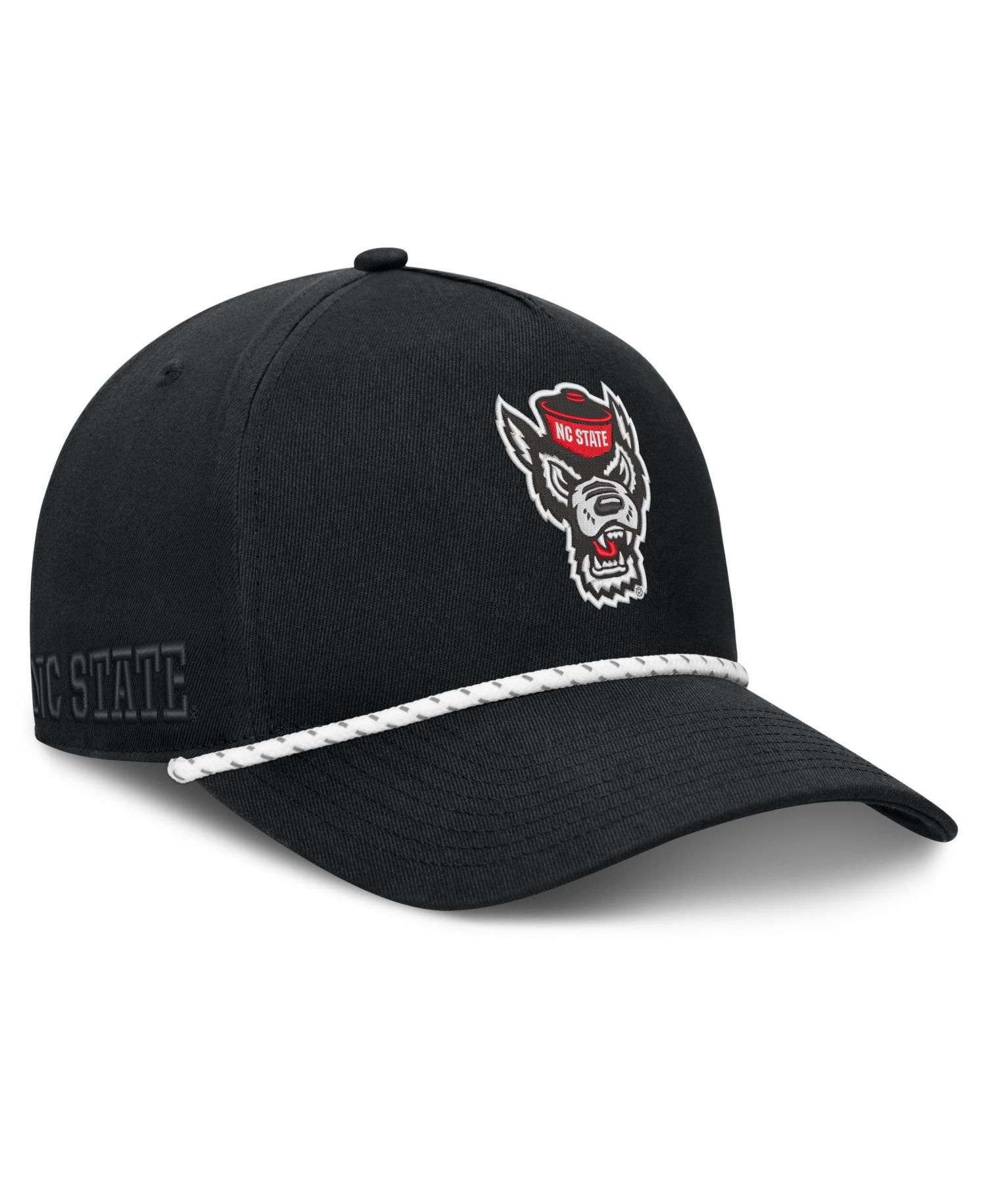 Men's Black NC State Wolfpack Undertone Rope Adjustable Hat