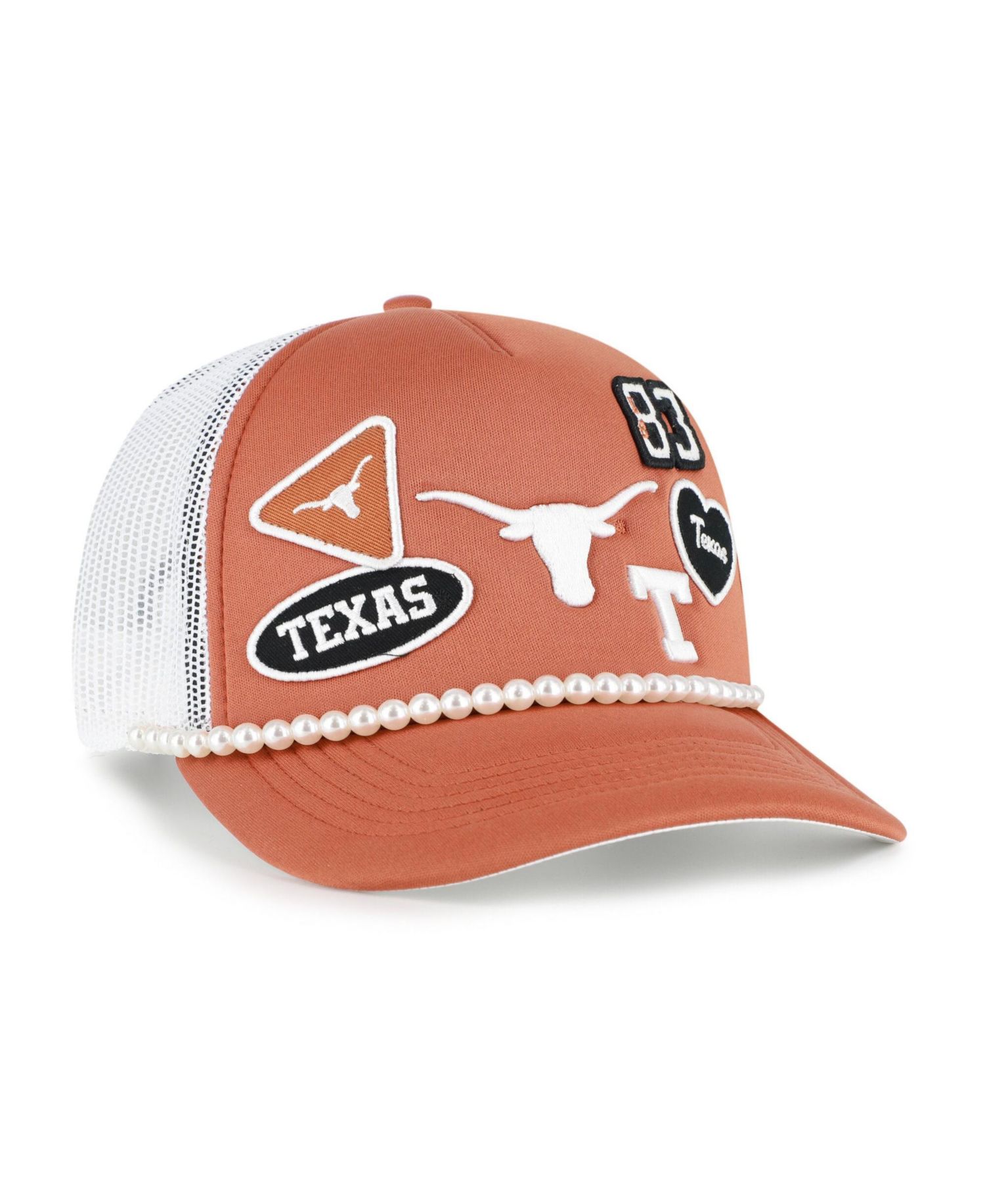 Men's '47 Burnt Orange/White Texas Longhorns Rally On Hitch Adjustable Hat