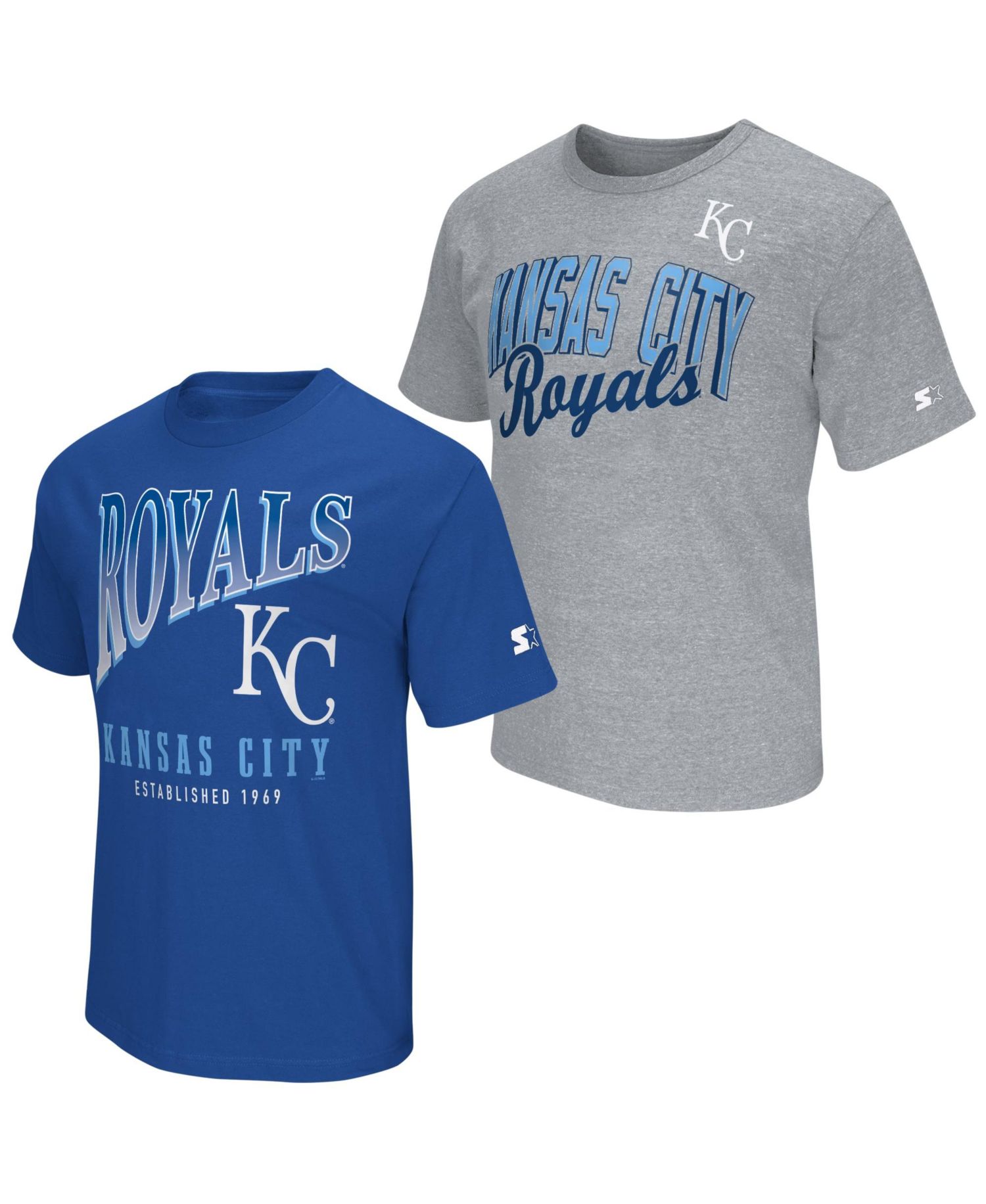 Men's Royal/Heather Gray Kansas City Royals Two-Pack T-Shirt Set