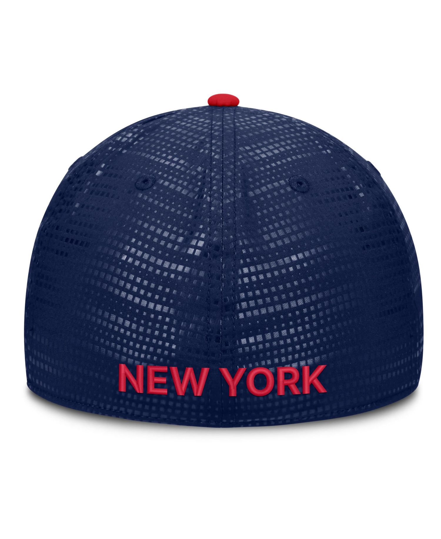 Men's Navy New York Rangers Authentic Pro Rink Debossed Stretch Fit Hat