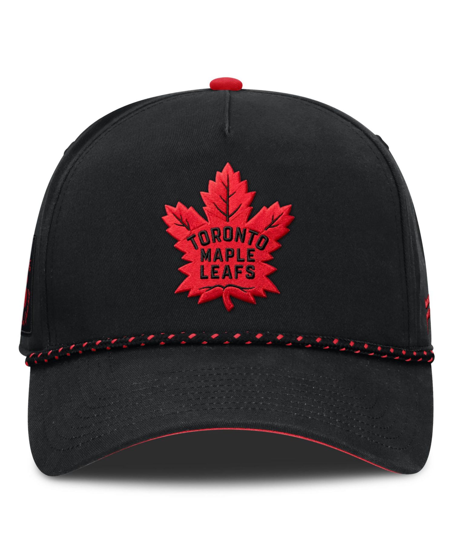 Men's Black Toronto Maple Leafs Canada Military Appreciation Authentic Pro A-Frame Adjustable Hat