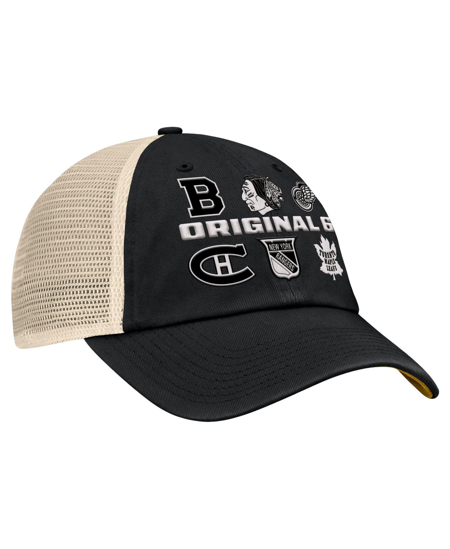Men's Black Original Six Trucker Adjustable Hat