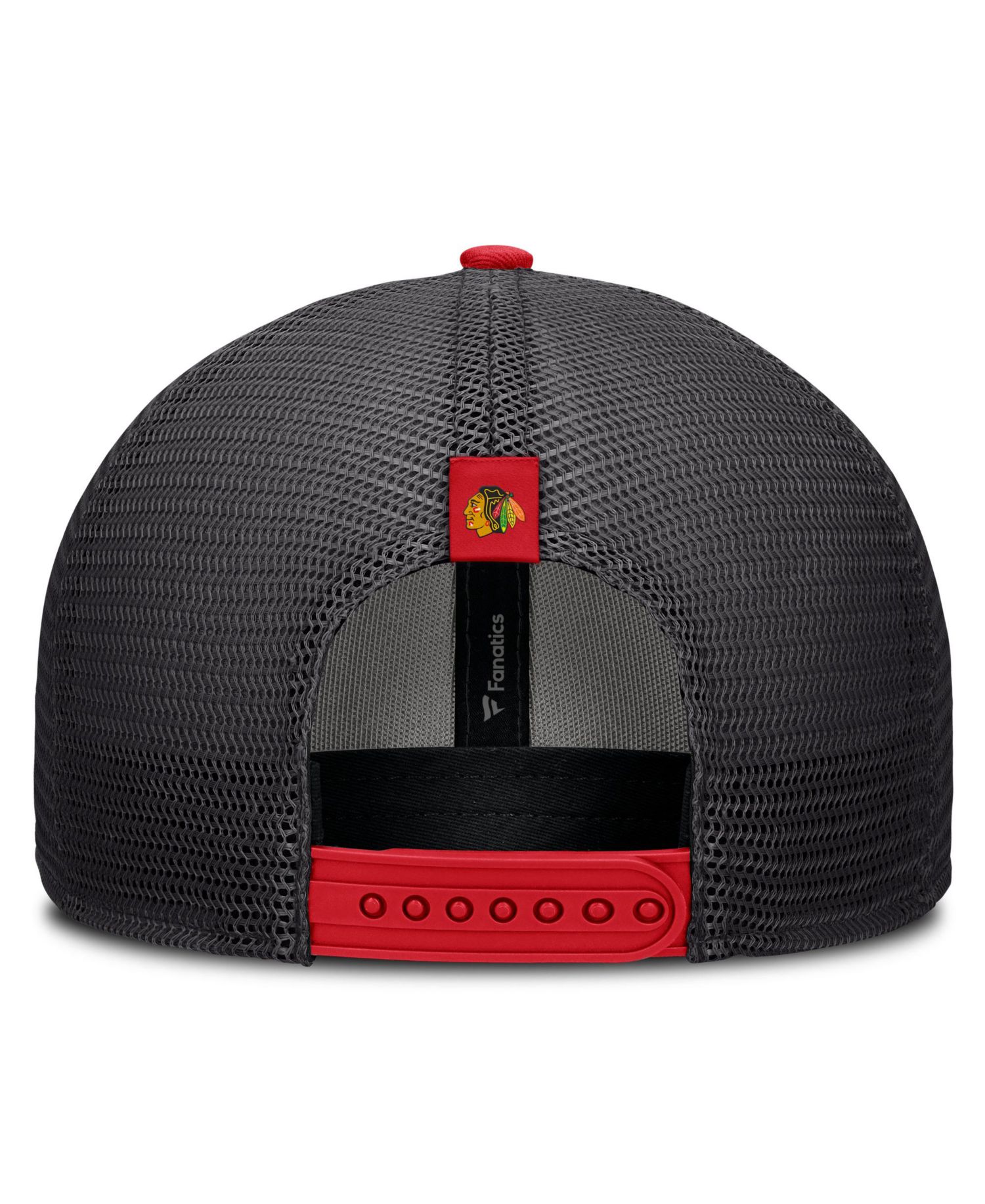 Men's Black Chicago Blackhawks Fundamental Limits Trucker Adjustable Hat