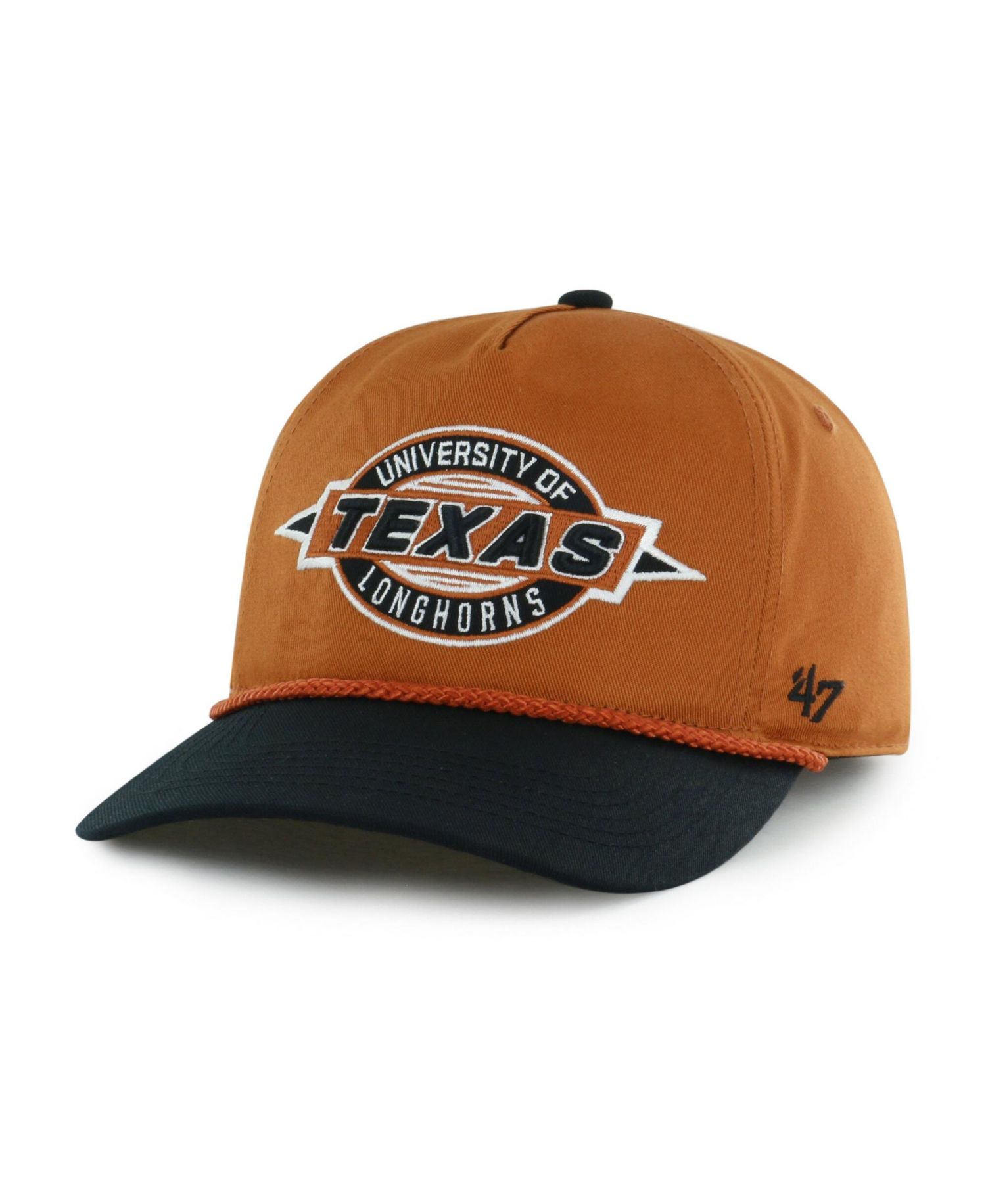 Big Boys and Girls '47 Texas Orange Texas Longhorns Frame Out Hitch Rope Adjustable Hat