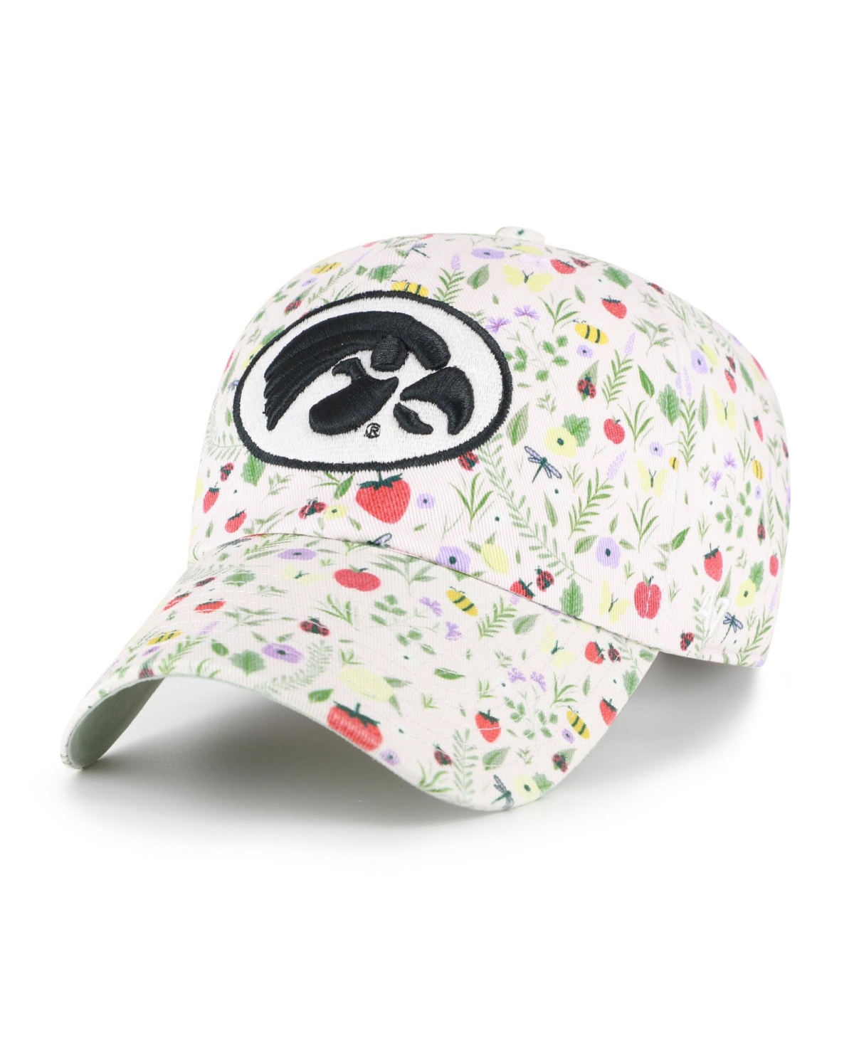 '47 Brand Iowa Hawkeyes Posey Clean Up Floral and Bug Pattern Adjustable Baseball Cap