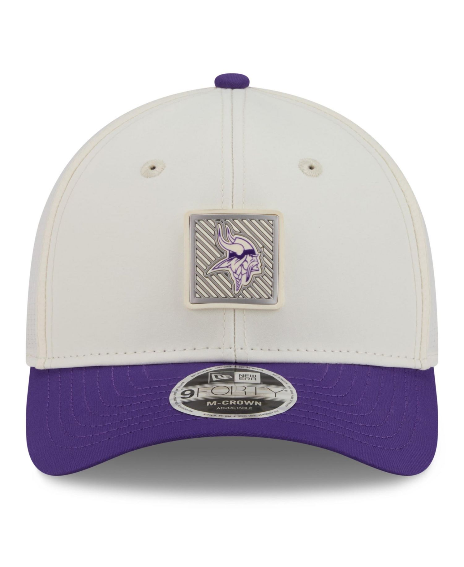 Big Boys and Girls Cream/Purple Minnesota Vikings 2026 Training Camp 9FORTY M-Crown Adjustable Hat
