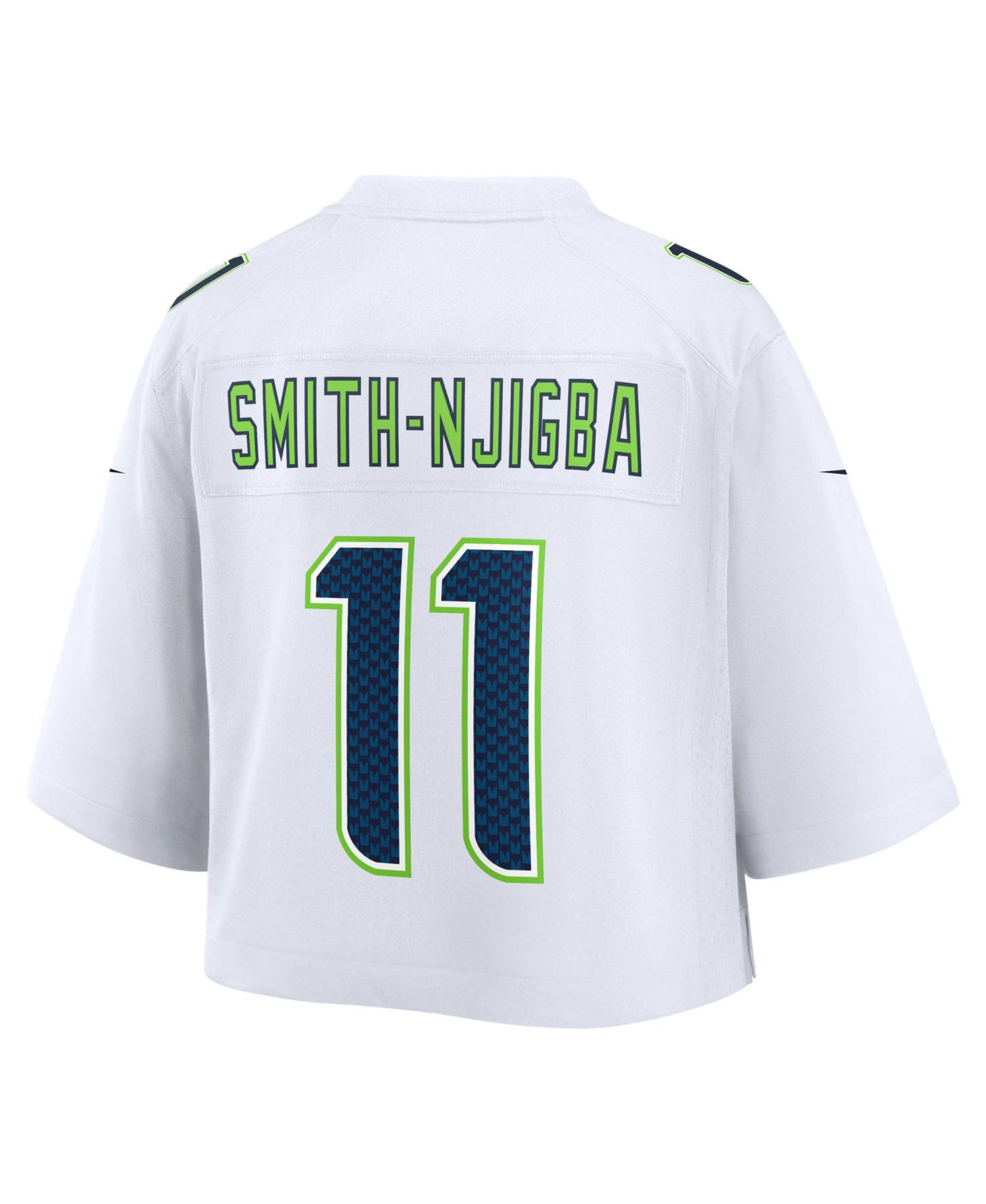 Women's Jaxon Smith-Njigba White Seattle Seahawks Cropped Fashion Game Jersey