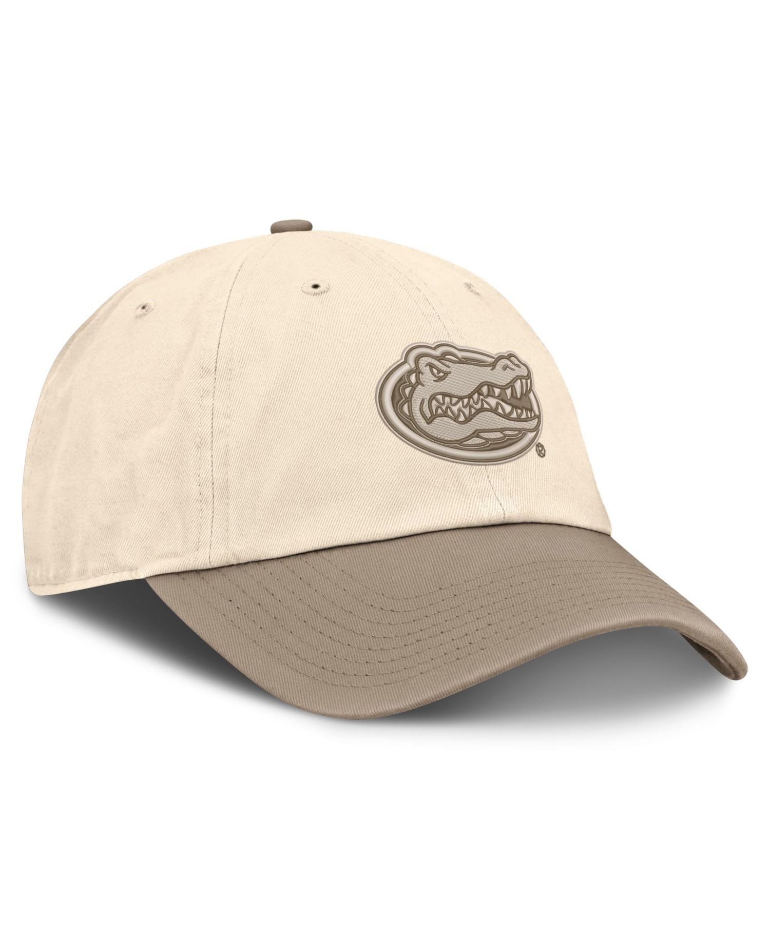 Men's Natural/Khaki Florida Gators Two-Tone Club Adjustable Hat