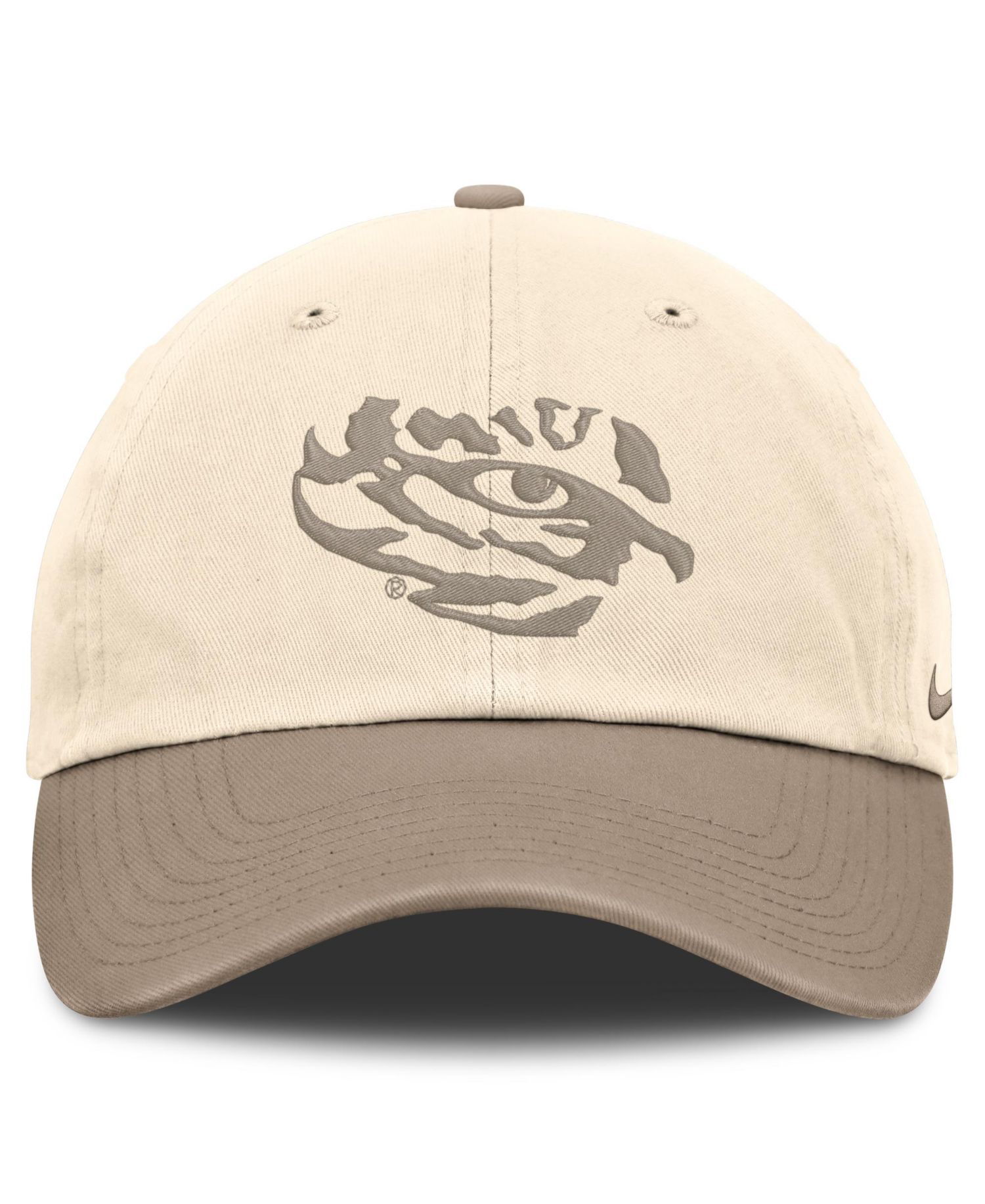 Men's Natural/Khaki LSU Tigers Two-Tone Club Adjustable Hat