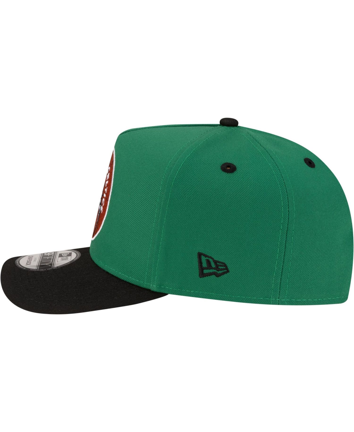 Men's Kelly Green/Black Boston Celtics 80s Throwback A-Frame 9FIFTY Snapback Hat