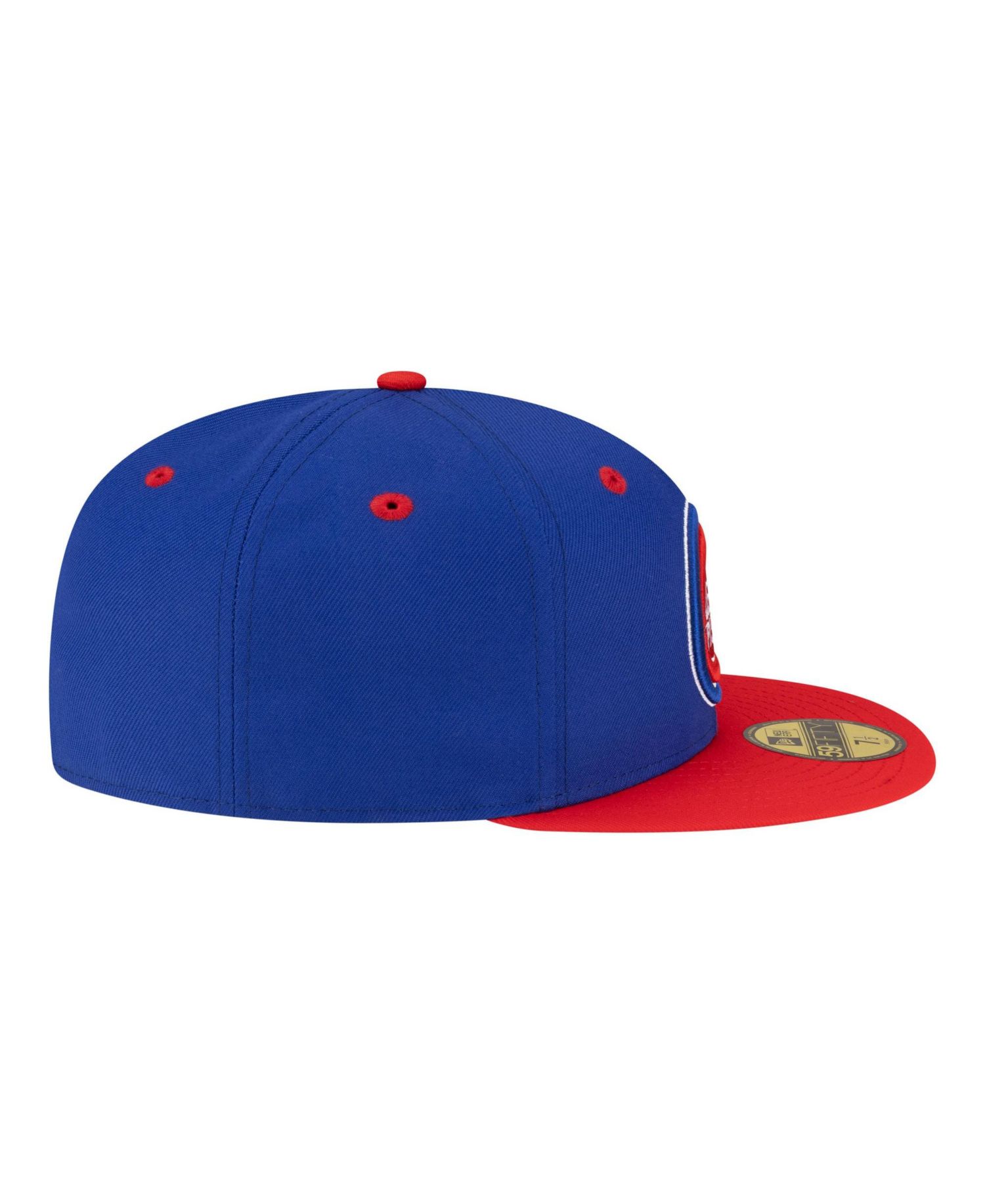 Men's Blue/Red Detroit Pistons 80s Throwback 59FIFTY Fitted Hat