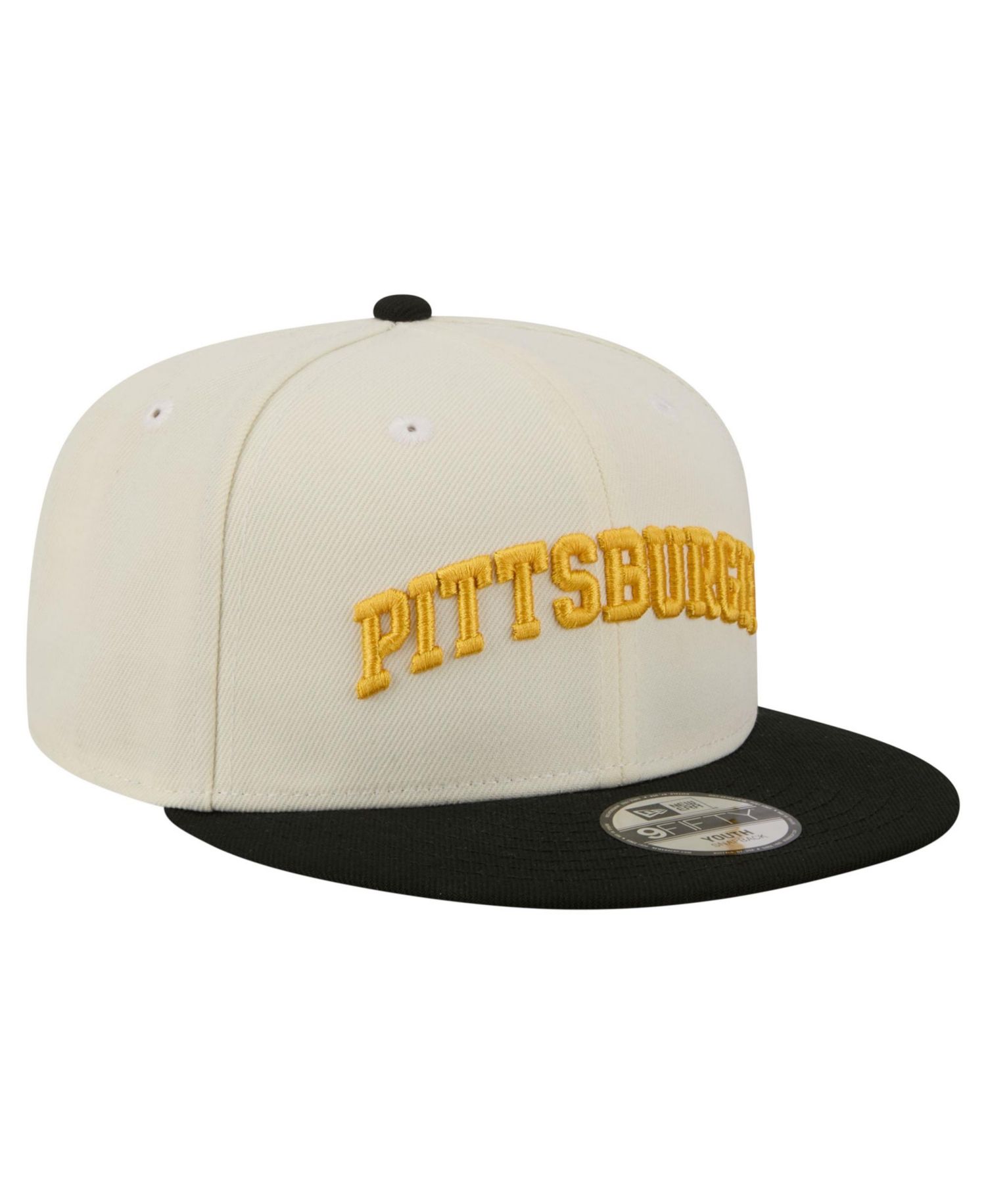 Big Boys and Girls White Pittsburgh Pirates Two-Tone 9FIFTY Snapback Hat
