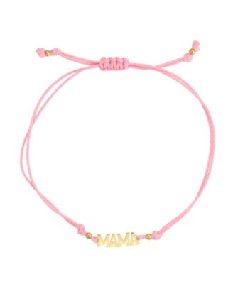 Gold-Tone "MAMA" Adjustable Bolo Bracelet