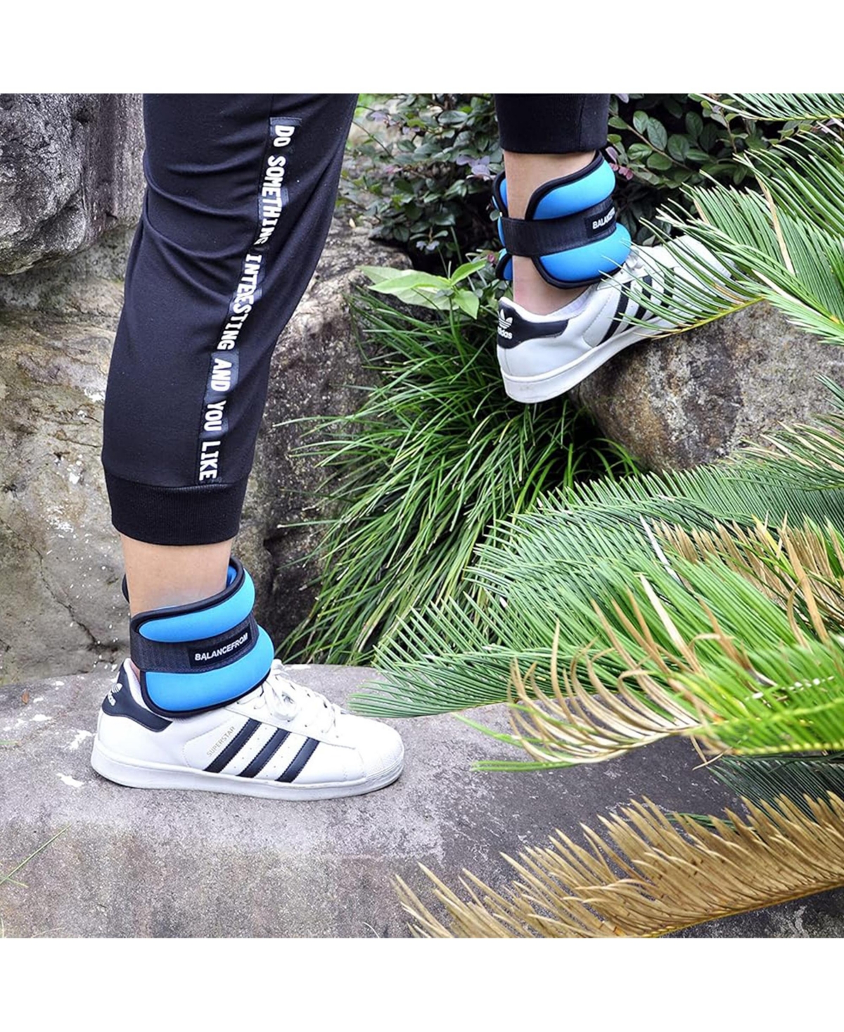 BalanceFrom Fitness Adjustable Fit Ankle, Wrist, Arm or Leg Weights, 8-lb Pair