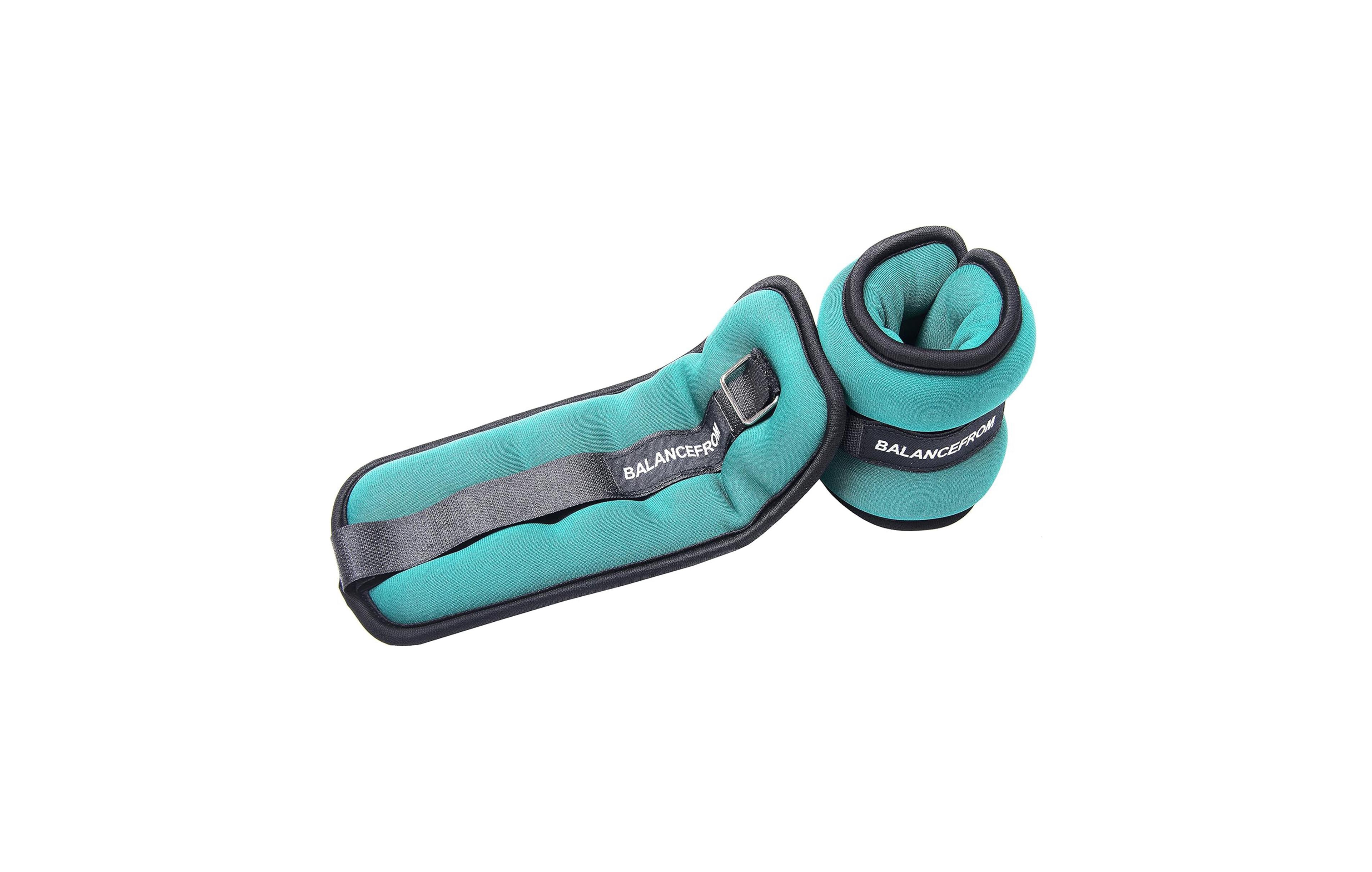 BalanceFrom Fitness Fully Adjustable Ankle, Wrist, Arm or Leg Weights, 3-lb Pair