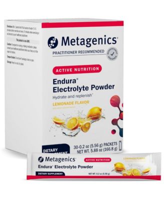 Endura - Electrolyte Balance Powder with Vitamin C and E - Hydration Packets with Sodium and Potassium for - Lemonade Flavor, 30 Packets