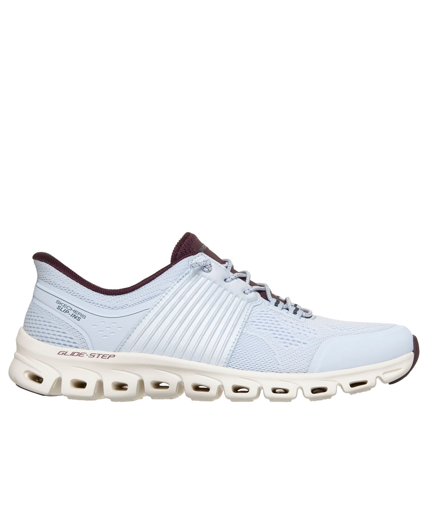 Женские кроссовки Skechers Slip-On Walking Athletic Glide-Step Stargaze, цвет: Светлый синий — фото 2